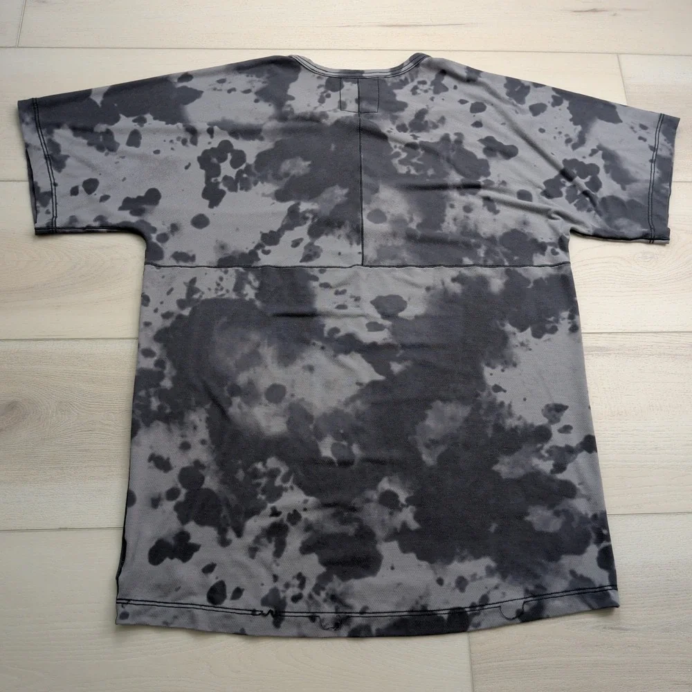 Nike‎ Yoga T-Shirt Mens LT Tall Dri-FIT Camo Allover Print Short-Sleeve Gridiron